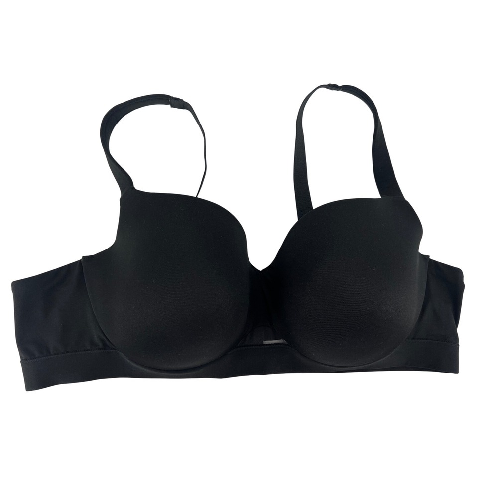 Cacique Black Full Coverage Smoothing Bra Size 44C